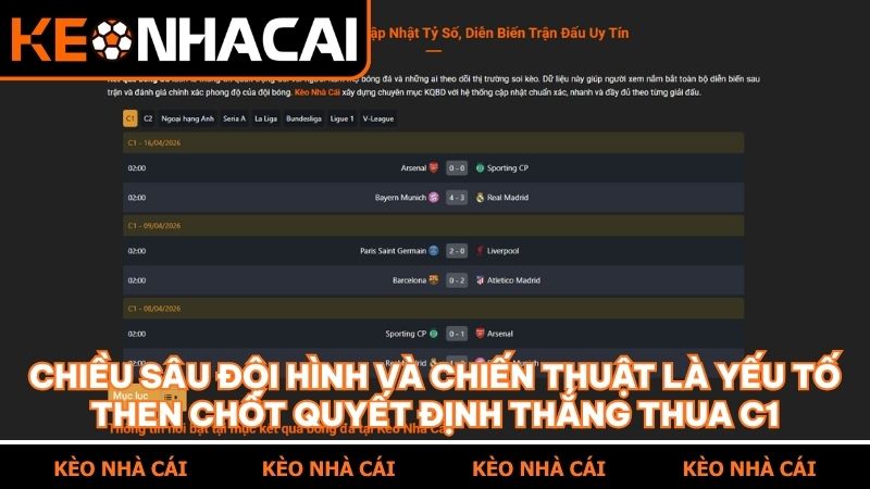 Phân tích những biến số quan trọng tác động đến kết quả chung cuộc tại C1